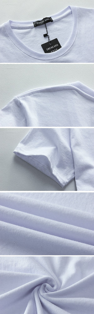SWENEARO 2018 Tee shirt manches courtes pour homme en coton imprimé. Grandes tailles disponibles.