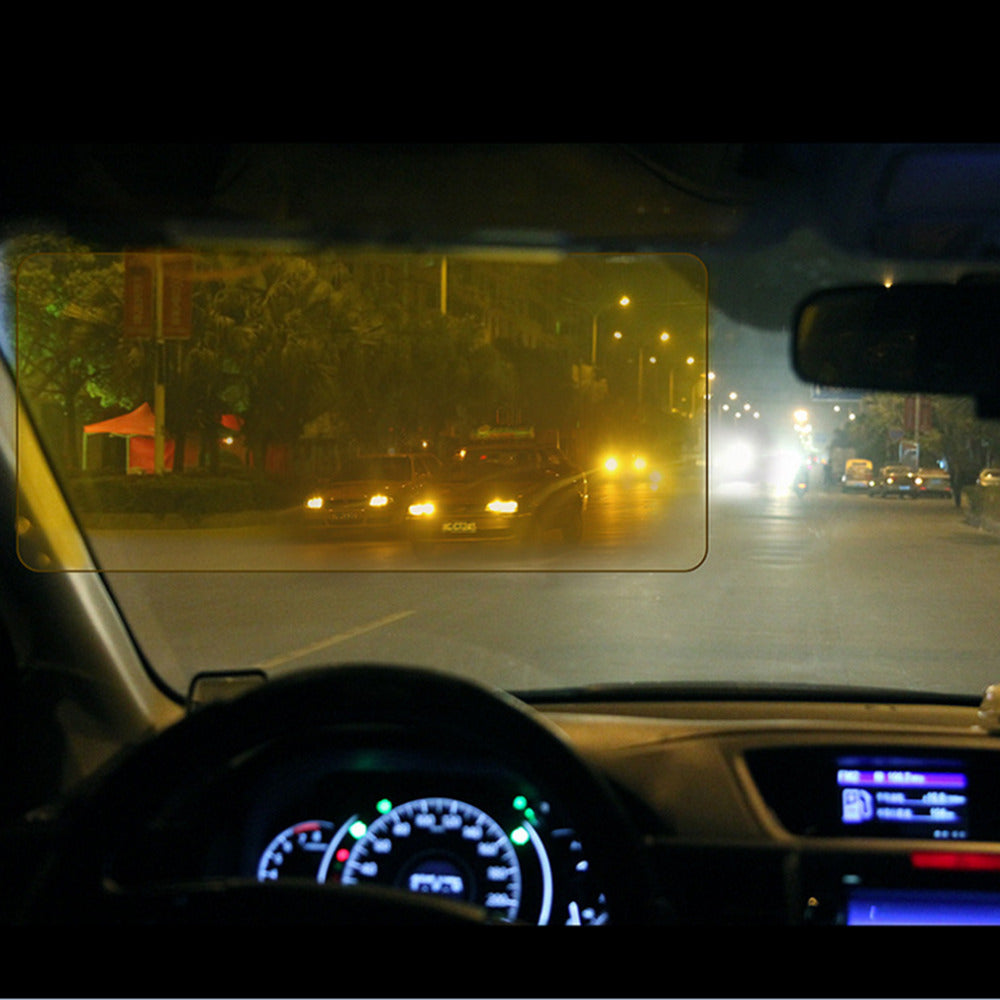 Visière de voiture 2 en 1, visière anti-éblouissement jour et nuit