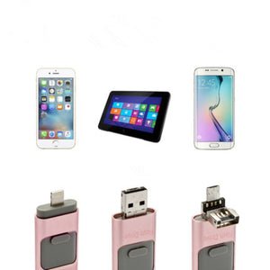 Clé USB 8, 16, 32, 64 et 128 Gigas pour : IOS/ iPad4/Android/Samsung S3/4/5, Pour Note2/3/4 etc.