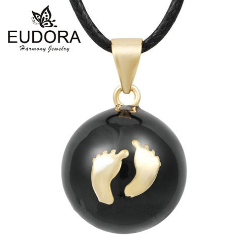 Pendentif bola de grossesse Eudora - Bola de maternité avec collier.